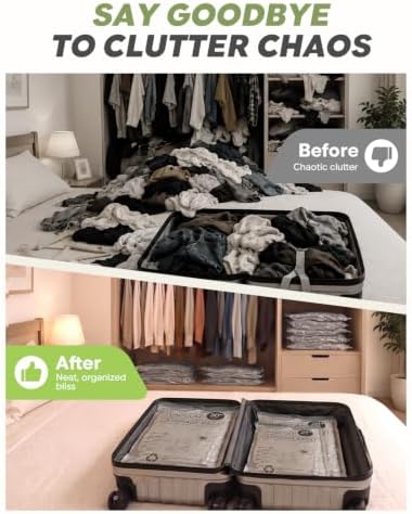 Vacuum Storage Bags with Rechargeable Pump for Travel, 20 Combo Set - Image 6