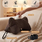 AceOrbit Dog Bone Shaped Travel Neck Pillow with Removable Cover,Brown - Image 3