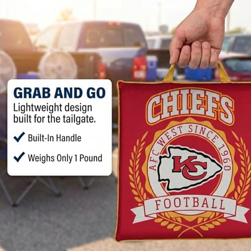 NFL Kansas City Chiefs Crest Logo Stadium Cushion - Image 5