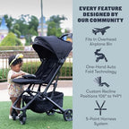 Colugo Compact Stroller+ Lightweight Travel Stroller, 16 lbs, One-Hand Fold - Image 3