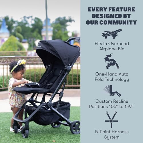Colugo Compact Stroller+ Lightweight Travel Stroller, 16 lbs, One-Hand Fold - Image 3