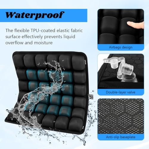Travel Cushion Airplane Seat,Inflatable Air Seat Cushion for Long Flight - Image 5
