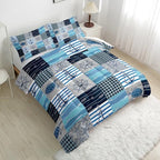 Nttopship Navigation Theme Comforter Sets King Size， Bedding Sets for Kids,Turtles and Ship Anchors Comforter Sets All Season 1 Comforter and 2 Pillowcases - Image 3