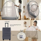 Instant Pop-Up Mosquito Net Tent for Bed | Full Enclosure Design with Ultra-Fine Mesh & Portable Foldable Frame | Indoor/Outdoor Camping, Travel Bed Canopy - Easy Setup & Pack up(King Size) - Image 2