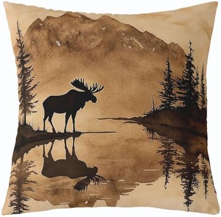 Feelyou Vintage Bear Throw Pillow Covers Decorative 16" x 16" Inches - Image 2