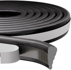 3Pcs x196”Wedge Weather Stripping Door Seal Strip for Door Frame,Black by KAYLEINSTER