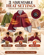2027 New Heated Shawl Wraps for Women, USB Wearable Blanket - Image 3