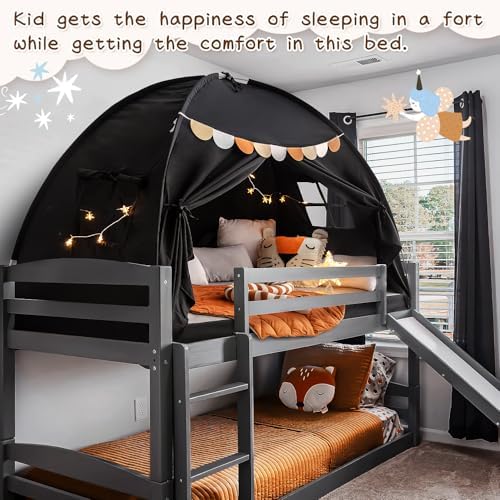 Twin Size Bed Canopy Toddler, Kids Bed Tents Indoor Dream Tent on Bunk Bed - Image 4