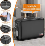DocSafe Fireproof Document Box Hard Case with Lock ＆ Accordion File Folder - Image 4