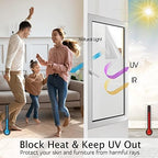 HIDBEA Frosted Glass Window Privacy Film,Static Cling 35.4 in x 8.2 ft - Image 2