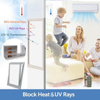 HIDBEA Frosted Window Privacy Film, Non Adhesive, 35.4 x 78.7 Inch - Image 4