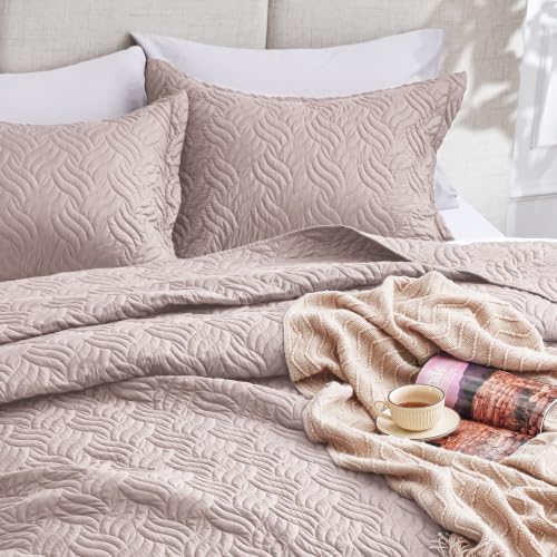 Love's cabin Full Quilt Set, Lightweight Bedspread Comforter, Burlwood - Image 7