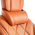 Memory Foam Car Neck Pillow for SUV, Home & Office Chair, Orange, 1 pack by QITELL