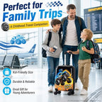 5PCS Kids Luggage Boys Suitcase Set, 16" Hardside Carry-on Truck - Image 2