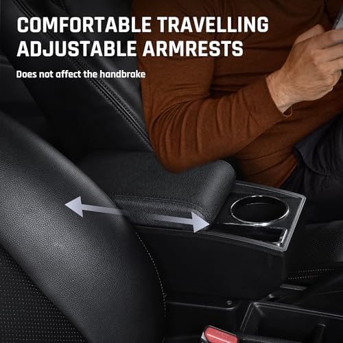 YJYWZH Armrest Box for Nissan Versa Almera Accessories, Black Thread - Image 6