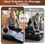 15PC Bag Flat Travel Vacuum Bags with Pump, Vacuum Storage Bags for Clothes - Image 5
