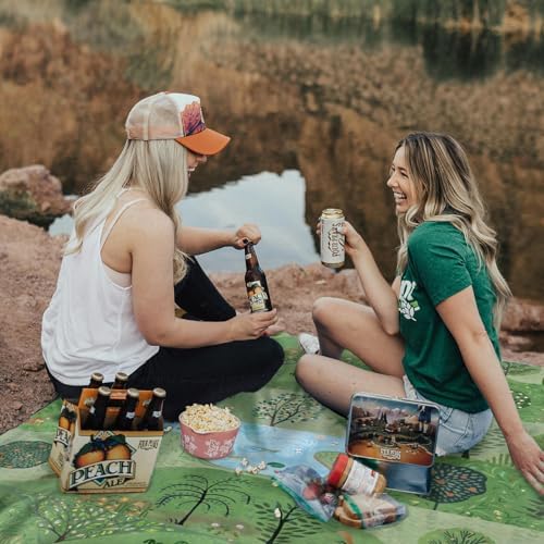 Picnic Blankets Extra Large Waterproof, 80"x 80" Forest Beach Mat with Corner Pockets Windproof Sandproof Foldable Portable 3-Layer Mat Darker for Wet Grass,Parks,Music Festival,Camping,Concerts - Image 2