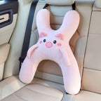 Snoozebelt Car Seat Belt Pillow for Kids, Soft Travel Shoulder Cushion，Pink - Image 7