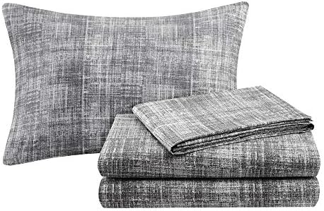 Madison Park Essentials Twin Comforter Set, Bed in a Bag Twin, Watercolor Print Coastal Comforter & Chambray Cotton Sheet Set, All Season Bedding Set, Saben, Taupe Twin (68 in x 86 in) 7 Piece - Image 4