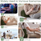Lumbar Support Pillow for Recliner Chair/Accent Chair/Couch/Office Chair, Tufted Blended Corduroy Back Support Cushion for Elderly, Recliner Cushions for Back Rest, Pain Relief, Reading, Dark Green - Image 6