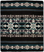 QISU Wool Blanket Throw | Large, Beautiful, Warm, Handmade in Ecuador by Local Artisans |94″ x 78″|Ultra-Soft, Hypoallergenic & Breathable | Non-Itchy or Scratchy Fabric (Jacamars Green) - Image 4