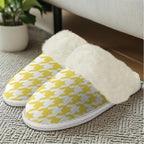 Cotton Slippers With Fluffy Edges House Slippers Non‑Slip Sole - Image 3