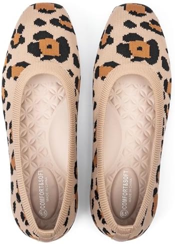 Frank Mully Women's Flats Square Toe Flats Comfortable Slip on Washable Ballet Flats Shoes for Women Dressy Work by FRANKMULLY