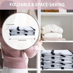 6 Pack Moving Bags Heavy Duty, Extra Large Moving Bags, Moving Supplies, Storage Bags with Handles and Zippers, Waterproof Totes for Storage Space Saving Packaging Shipping and Travel(Clear） - Image 7