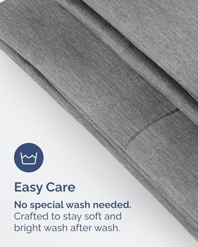 King Standard Pillow Cases - 6 Pack Pillowcases, 20" x 36" - Heathered Grey - Image 6