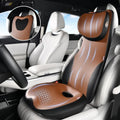 Coverado Car Seat Cushion and One Piece Lumbar Support with Adjustable Neck Cushion for Car, Ergonomic Memory Foam Car Back Support, Truck Seat Cushion for Sciatica Back Neck Pain Relief, Blackbrown by COVERADOAUTO
