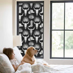 Window Privacy Film Frosted, Horror Skulls Static Cling Door Window Covering, Southwestern Horns Boho Tribal Hats Boots UV Blocking Windows Film for Office, Hotel, Bedroom, 29.5 x 78.7 Inches - Image 2