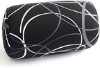 Bookishbunny 2pcs Micro Bead Microbead Roll Pillow Cushion for Bed Back Neck Head Body Support, 13" x 7", Various Designs (Black+BlackWave) - Image 3