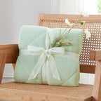 Cozy Bliss Cooling Throw Blanket for Hot Sleepers 50"x70", Q-Max 0.45 Cooling Comfort, Cold Blankets for Night Sweats Sleeping, Ultra-Cool Lightweight Breathable Summer Blanket for Couch Bed, Green - Image 5