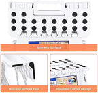 ACKO 16 Inch 6 Pack Folding Step Stool, Safety Lock, Holds 400 lbs, White - Image 3