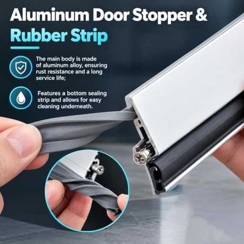 Door Weather Stripping Adhesive Draft Stopper Seal Strip for Doors - Image 4