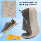 Scurtain Mens House Slippers Comfortable Wide Diabetic Orthopedic Shoes - Image 5