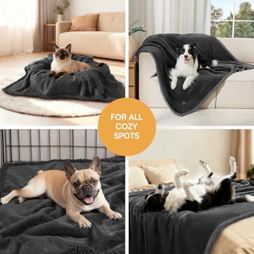 Luciphia Waterproof Blanket for Large Dog, Reversible Sherpa Bed Cover - Image 6