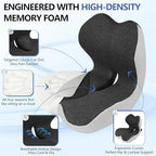 Truck Driver Seat Cushion Set, Dark Gray - Image 3