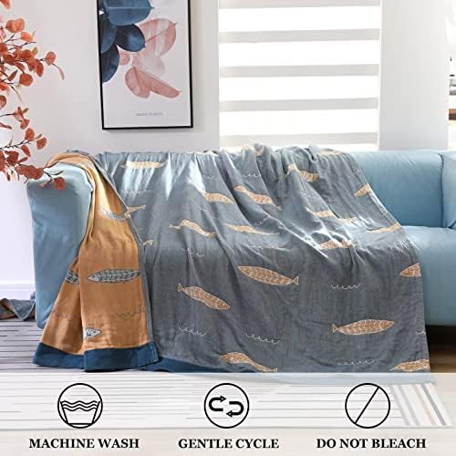 LUTBM Boho Throw Blanket for Bed 60"x80", 100% Cotton Soft Couch Blankets - Image 4