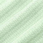 Sweet Home Collection 100% Fine Cotton Blanket Luxurious Weave Stylish Design Soft and Comfortable All Season Warmth, King, Mint - Image 3