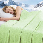 Cooling Blanket Queen Size, 90"x90" Cooling Blankets for Hot Sleepers, Cold Blanket Thin Lightweight Breathable Soft for Couch Bed, Lightweight Blanket Keep Cool for Night Sweats by PENGZHUTECHNOLOGY