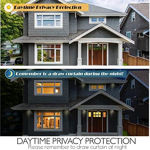 HIDBEA One Way Privacy Window Film,Heat Blocking, Black,23.6in x 13.1ft - Image 6