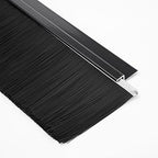 uxcell Door Brush Bottom Sweep h-Shape Aluminum Alloy Holder with 2.36-inch Black Nylon Brush, 1000mm x 80mm(Approx 39.37-inch x 3.15-inch) - Image 4