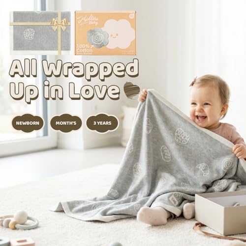 100% Cotton Baby Blanket Ultra Cozy Soft Newborn Swaddle for Boys and Girls - Image 5