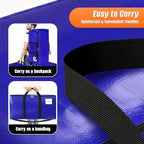 FabSpace 8-Pack Moving Bags with Backpack Straps & Carry Handles, 20 Gallons-76 L Heavy Duty Storage Totes for Space Saving, Foldable Storage Bags for College Dorm, Travel, Camping (Blue) - Image 4