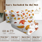 BlessLiving Quilts Queen Size Gradual Maple Leaves Halloween Fall Bedding - Image 6