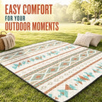 Extra Large Picnic Outdoor Blanket, 80''x80'' Waterproof Foldable Blankets Bohemia Picnic Mat for Beach,Music Festival Concert, Travel Essential Accessories - Image 4