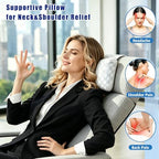 Cooling Neck Pillow for Recliner, Breathable Adjustable Non-Slip Headrest Cushion, Neck Pain Relief Support Pillow for Sofa, Couch, Armchair, Ideal for Hot & Sweaty Sleepers (Cool-Checkerboard ) - Image 3