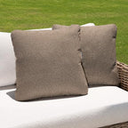 Outdoor Throw Pillow Set of 2 with Inserts, Outdoor Lumbar Pillow Water Resistant for Patio Furniture, 18x18 Inch Outdoor Pillows with Removable Zipper Cover by Varmoza