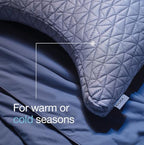 Coop Home Goods Cool Side Crescent Pillowcase, King Size Cooling Pillow Case for Hot Sleepers, Crescent Shape, Two-Sided Pillow Covers, Cozy Side & Cool Side, Ultra Soft Lulltra Cool Technology - Image 6